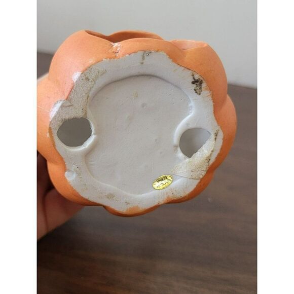 Ceramic ghost tea light jack-o'-lantern home decor figure Halloween - Picture 6 of 6